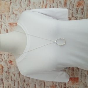 New Lucky Brand Chain Wrapped Pendant necklace